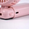 Mini Usb Charging Fan With Percentage Display ,5 Speed Modes,And mobile Stand - Image 2