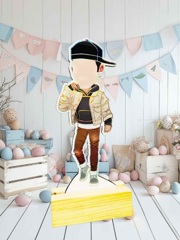 Cool Boy Caricature Personalised With Your Face - Image 2