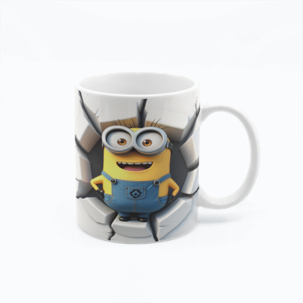 Minions 3D Printed mug, Cartoon mug, Cute coffee mug - Image 1