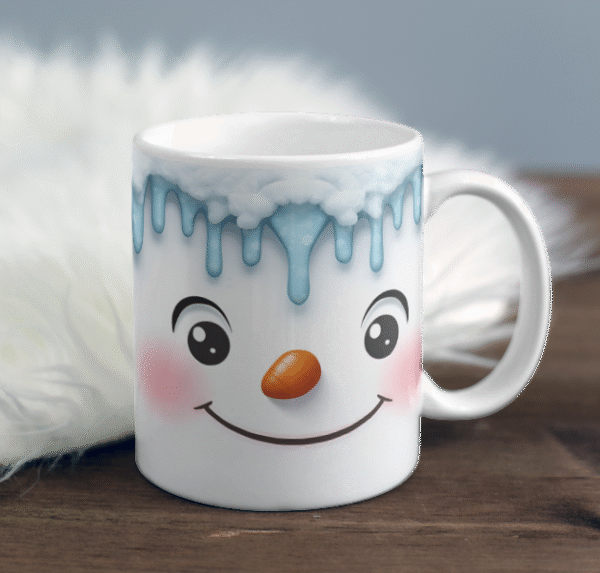 Frosty the Snowman Snowing Ceramic Coffee Mug 3d printing - Image 1