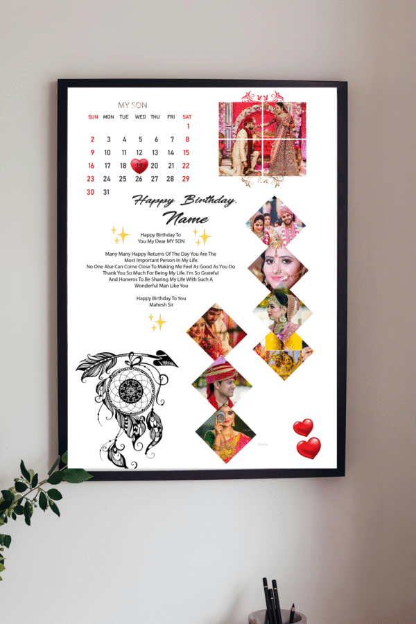 Personalised Cherishing Love Frame - Image 1
