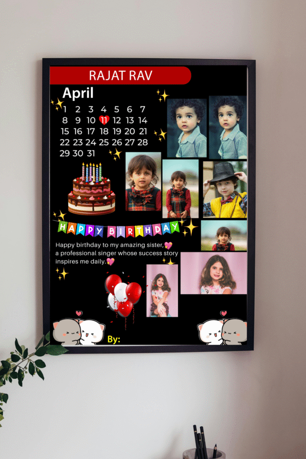 Birthday ,Aniversary,Special Occasion Fully Customised|Personalized Photo Frame - Image 1