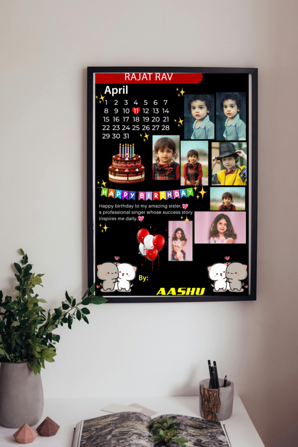 Birthday ,Aniversary,Special Occasion Fully Customised|Personalized Photo Frame - Image 2