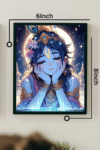 Lord Shree Krishna Premium Blue Art painting Photo Frame - Image 3