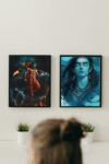 Majestic Indian God Hanuman & Mahadev Canvas Print | Spiritual Wall Art Canvas Prints for Decoration